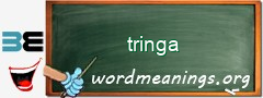 WordMeaning blackboard for tringa